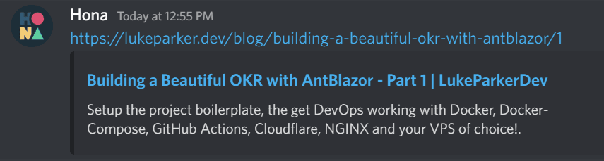 Good SEO - Discord Embed